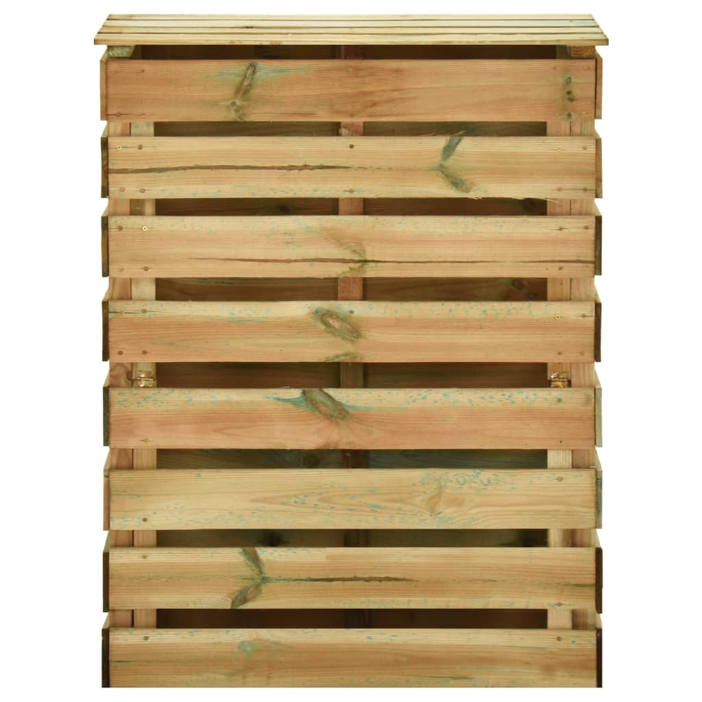 vidaXL Composteur de jardin à lattes 2 pcs 80x50x100 cm Pin imprégné