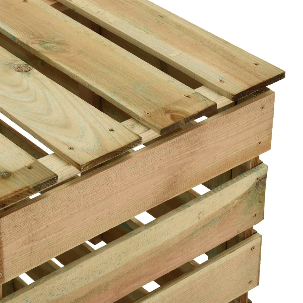vidaXL Composteur de jardin à lattes 2 pcs 80x50x100 cm Pin imprégné