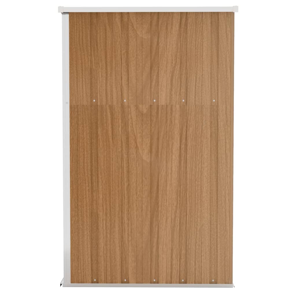 vidaXL Remise de jardin murale Marron 118x100x178 cm Acier galvanisé