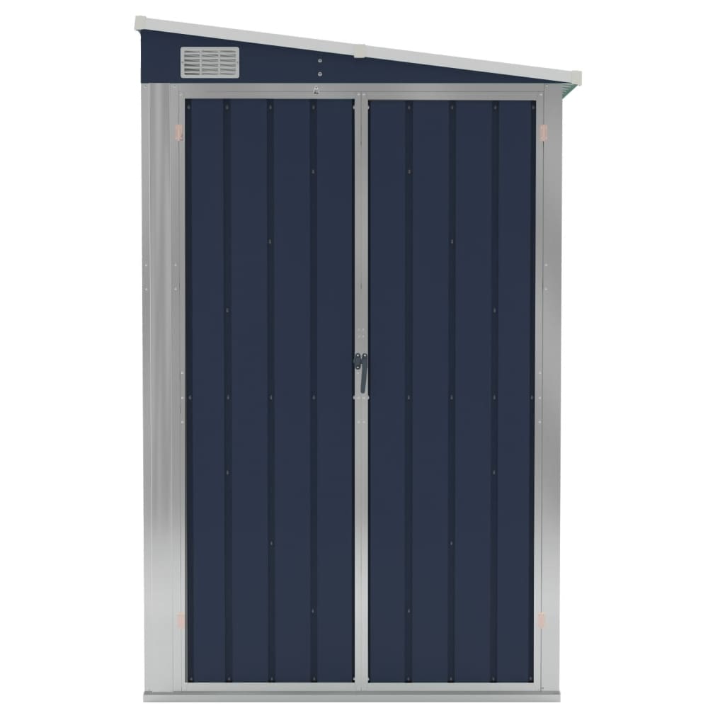vidaXL Abri de jardin mural Anthracite 118x288x178 cm Acier
