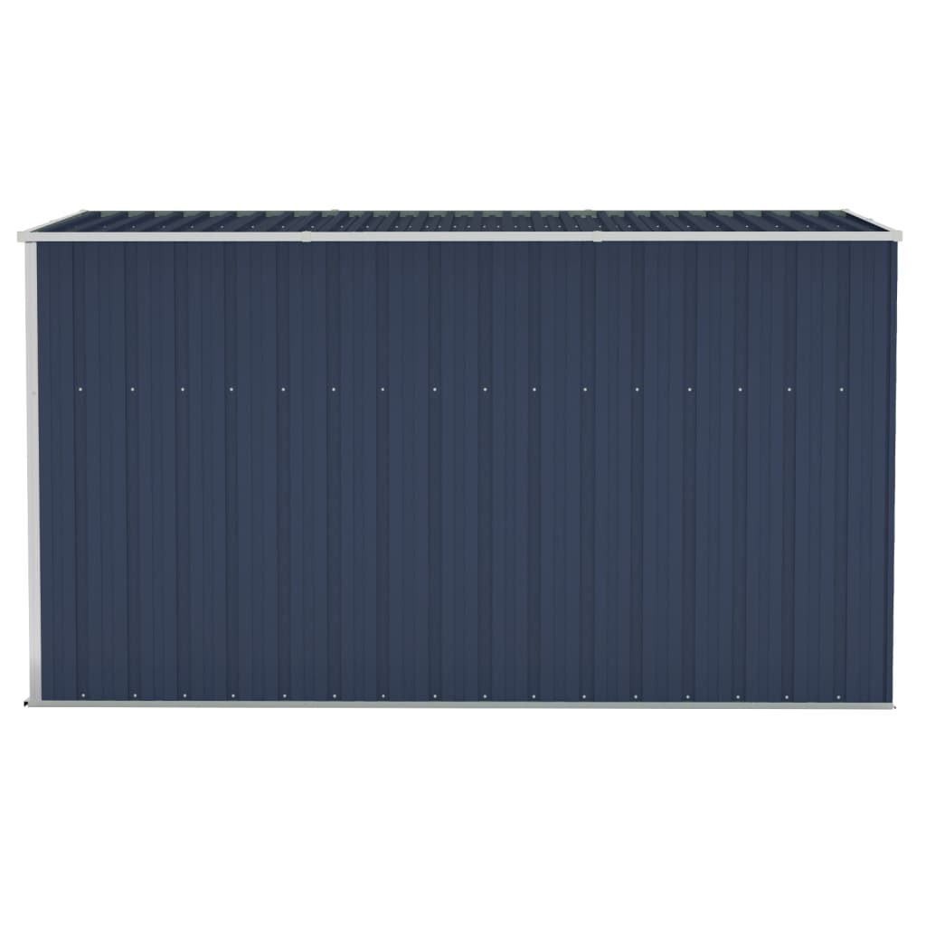 vidaXL Abri de jardin mural Anthracite 118x288x178 cm Acier