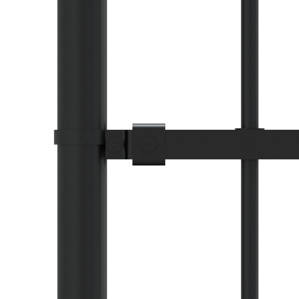 vidaXL Clôture de jardin avec sommet de lance Noir 115 cm