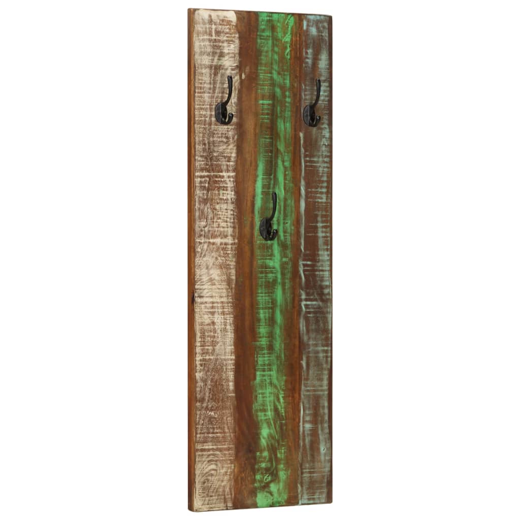 vidaXL Porte-manteau mural 2pcs 36x3x110cm Bois massif de récupération