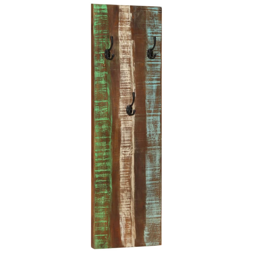 vidaXL Porte-manteau mural 2pcs 36x3x110cm Bois massif de récupération