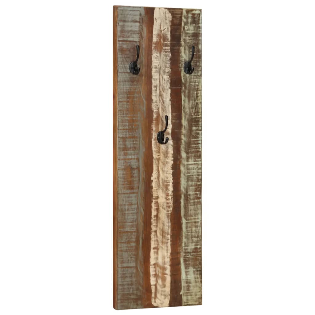 vidaXL Porte-manteau mural 2pcs 36x3x110cm Bois massif de récupération