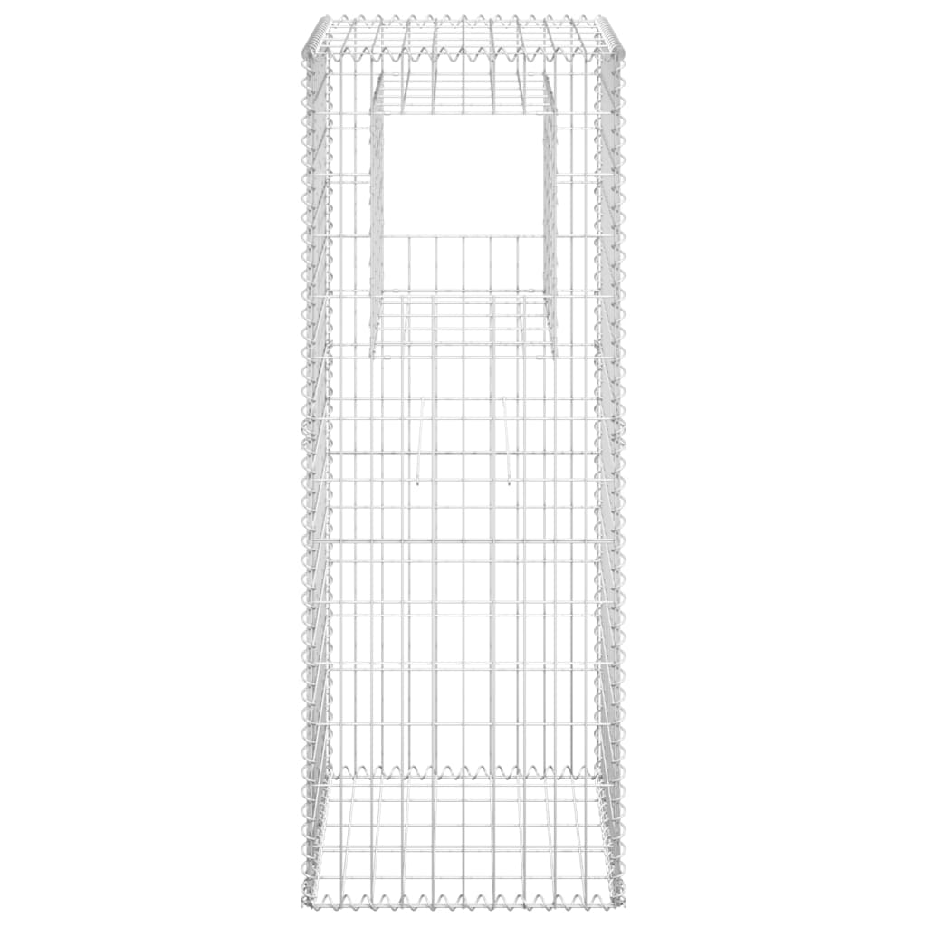 vidaXL Poteau à panier de gabion 50x50x140 cm Fer
