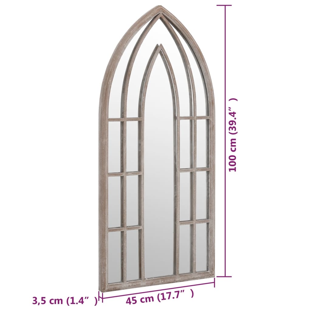 vidaXL Miroir Sable 100x45 cm Fer pour utilisation à l'intérieur