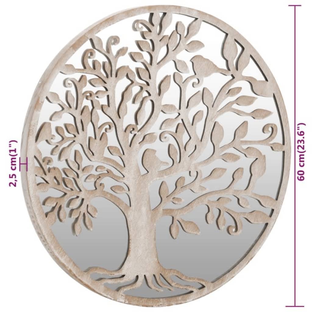 vidaXL Miroir Sable 60x2,5 cm Fer pour utilisation à l'intérieur