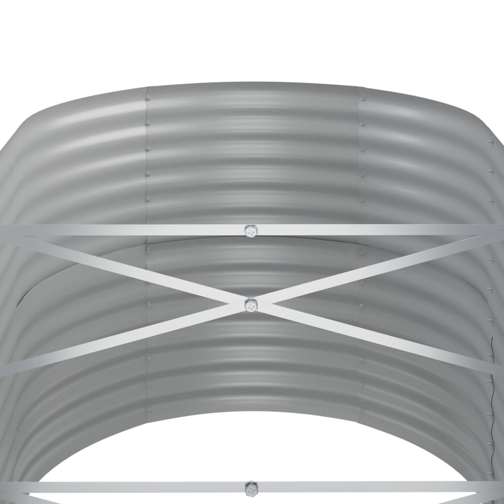 vidaXL Lit surélevé de jardin Acier enduit de poudre 152x80x68 cm Vert