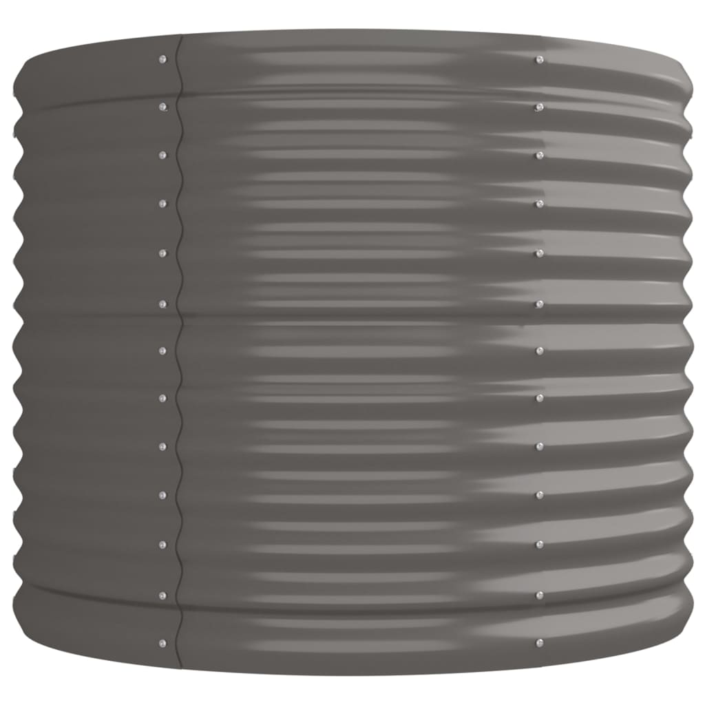 vidaXL Lit surélevé de jardin Acier enduit de poudre 224x80x68 cm gris