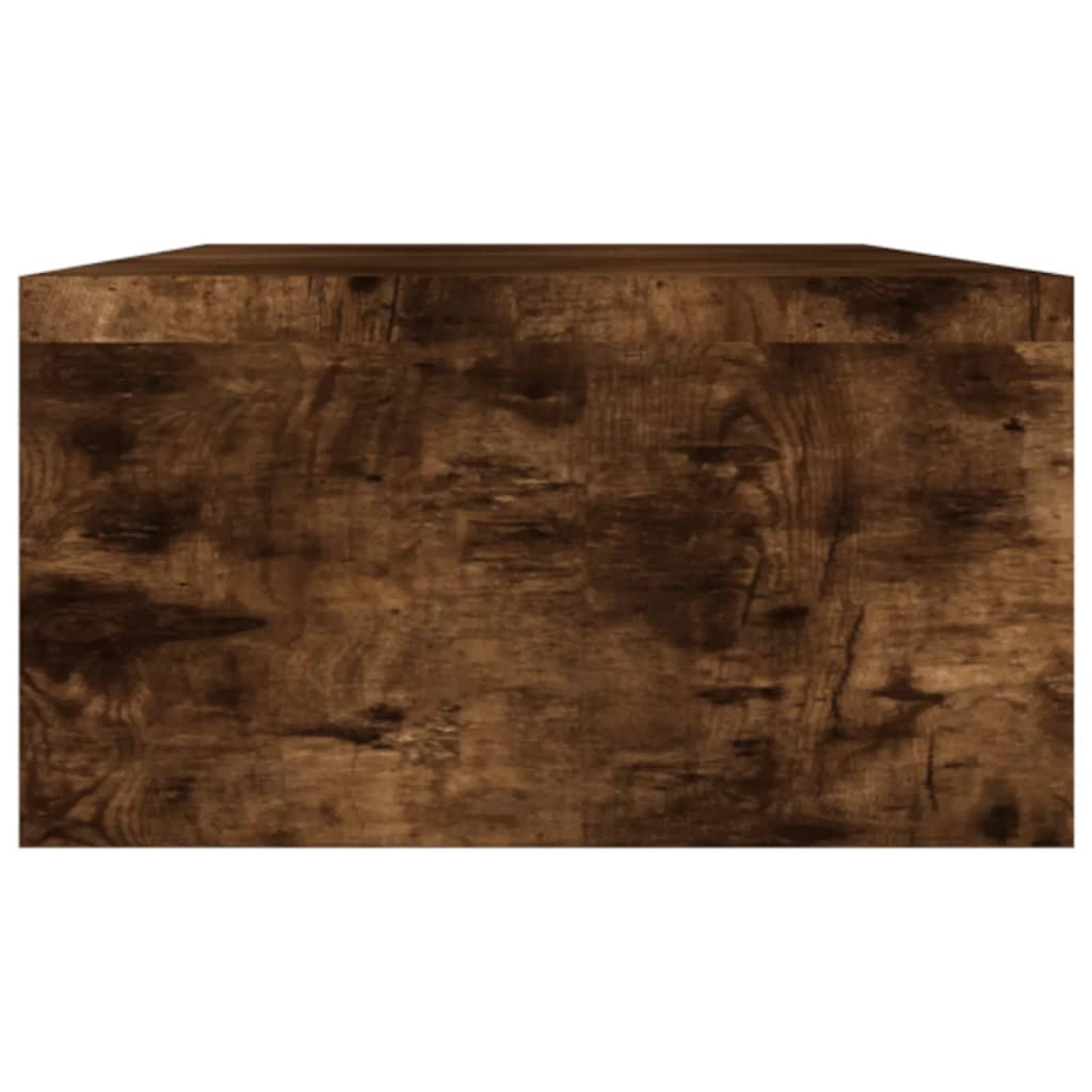 vidaXL Support de moniteur Chêne fumé 100x24x13 cm Bois d'ingénierie