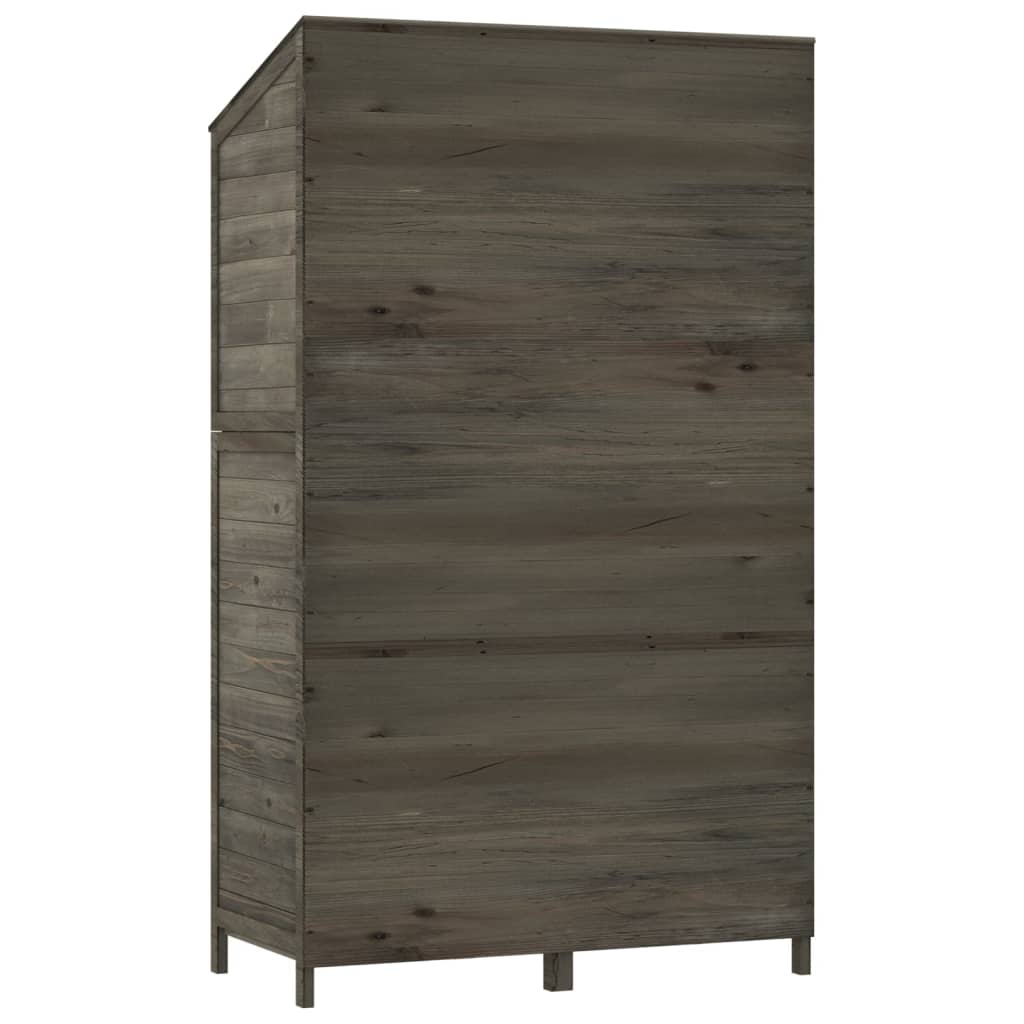 vidaXL Remise de jardin Anthracite 102x52x174,5cm Bois de sapin solide