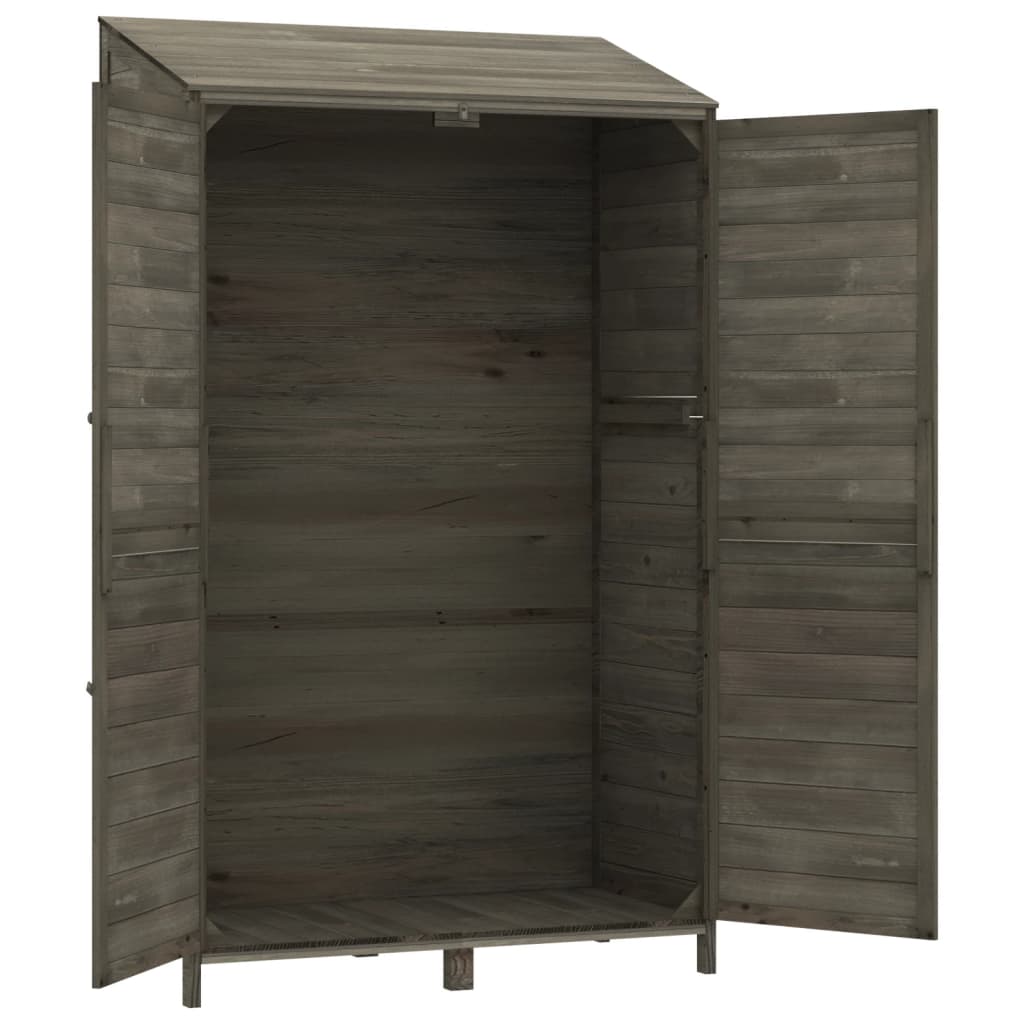 vidaXL Remise de jardin Anthracite 102x52x174,5cm Bois de sapin solide