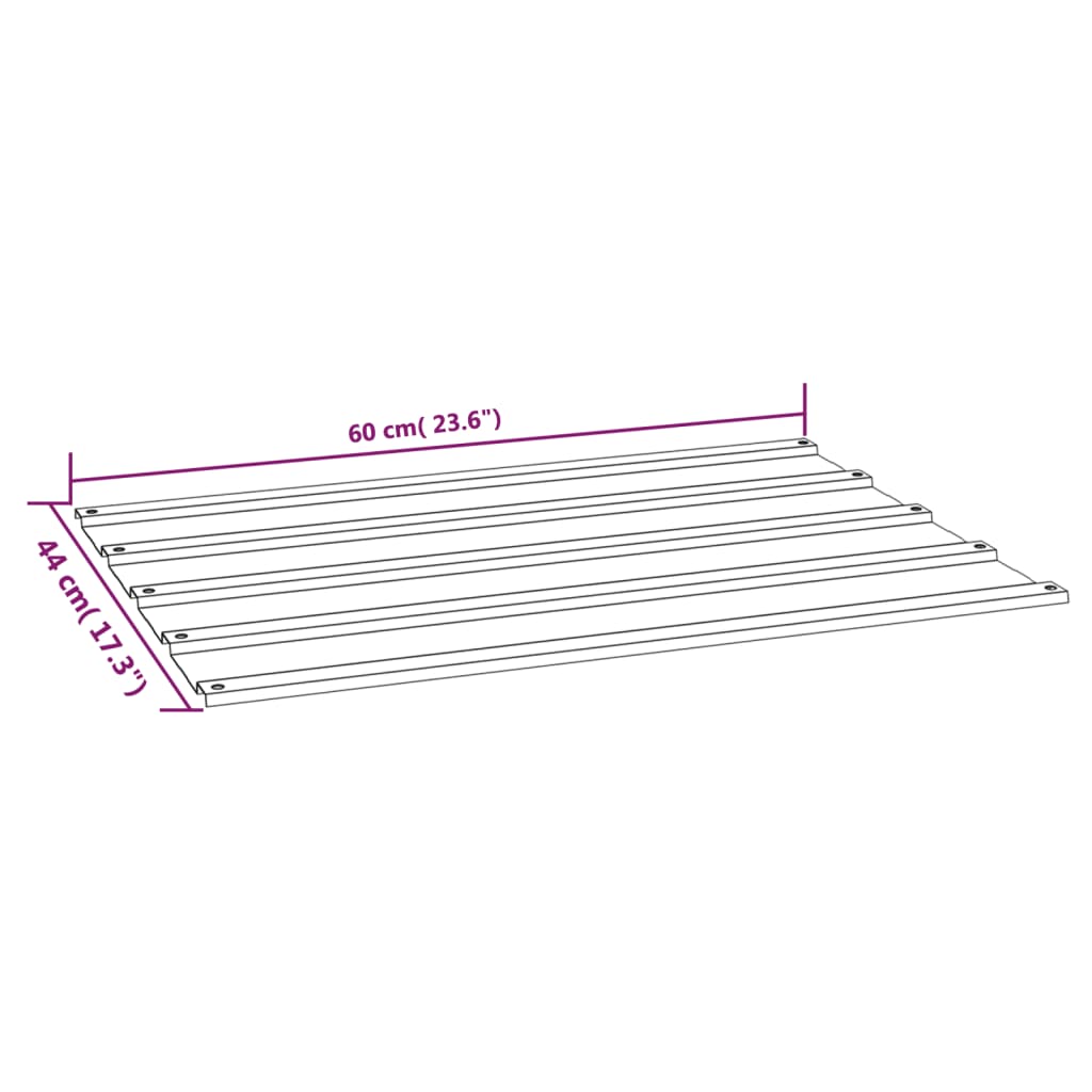 vidaXL Panneaux de toiture 36 pcs rouillé 60x44 cm Acier corten