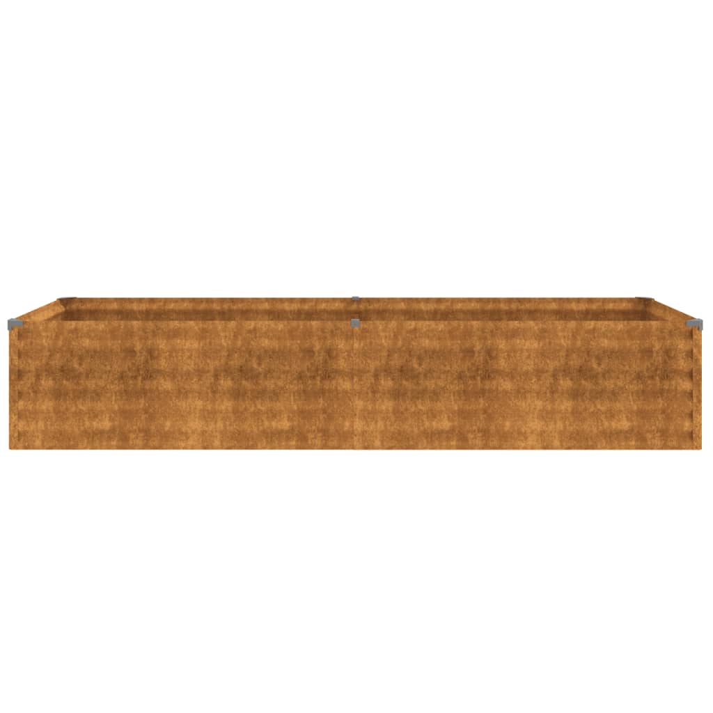 vidaXL Lit surélevé de jardin 194x50x36 cm acier corten