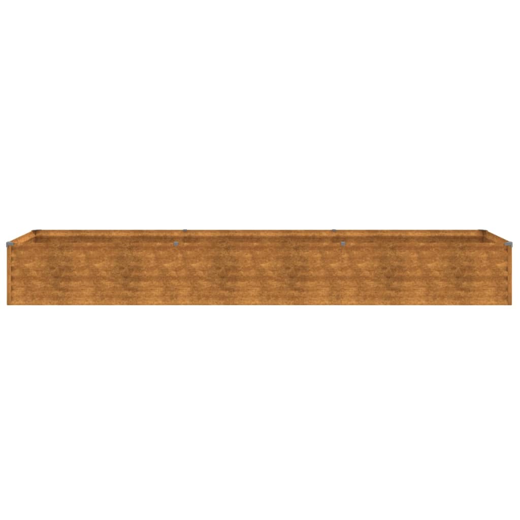 vidaXL Lit surélevé de jardin 291x50x36 cm acier corten