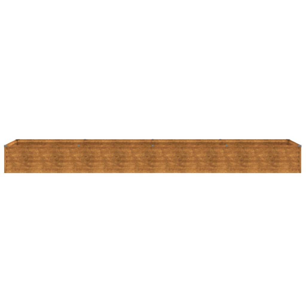 vidaXL Lit surélevé de jardin 386x50x36 cm acier corten