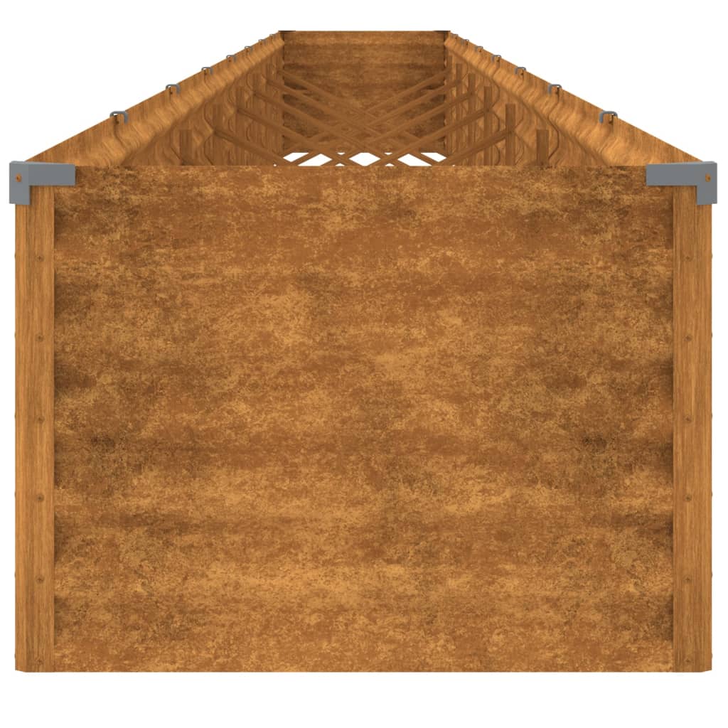 vidaXL Lit surélevé de jardin 770x50x36 cm acier corten
