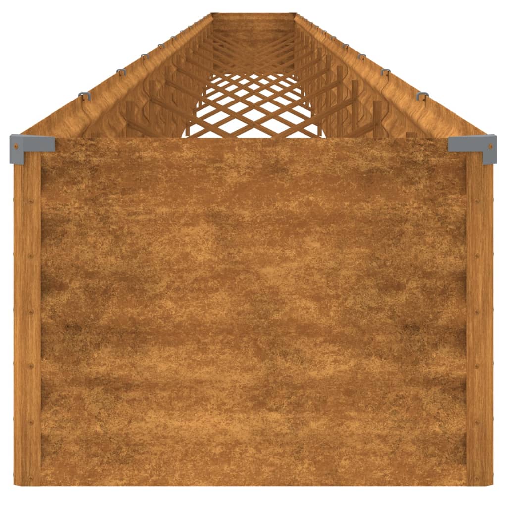 vidaXL Lit surélevé de jardin 1152x50x36 cm acier corten