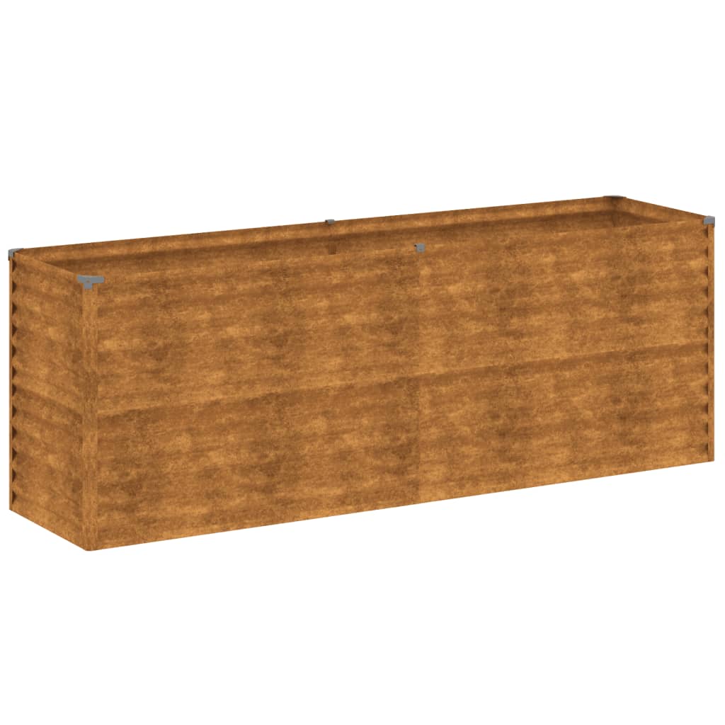 vidaXL Lit surélevé de jardin 196x50x69 cm acier corten