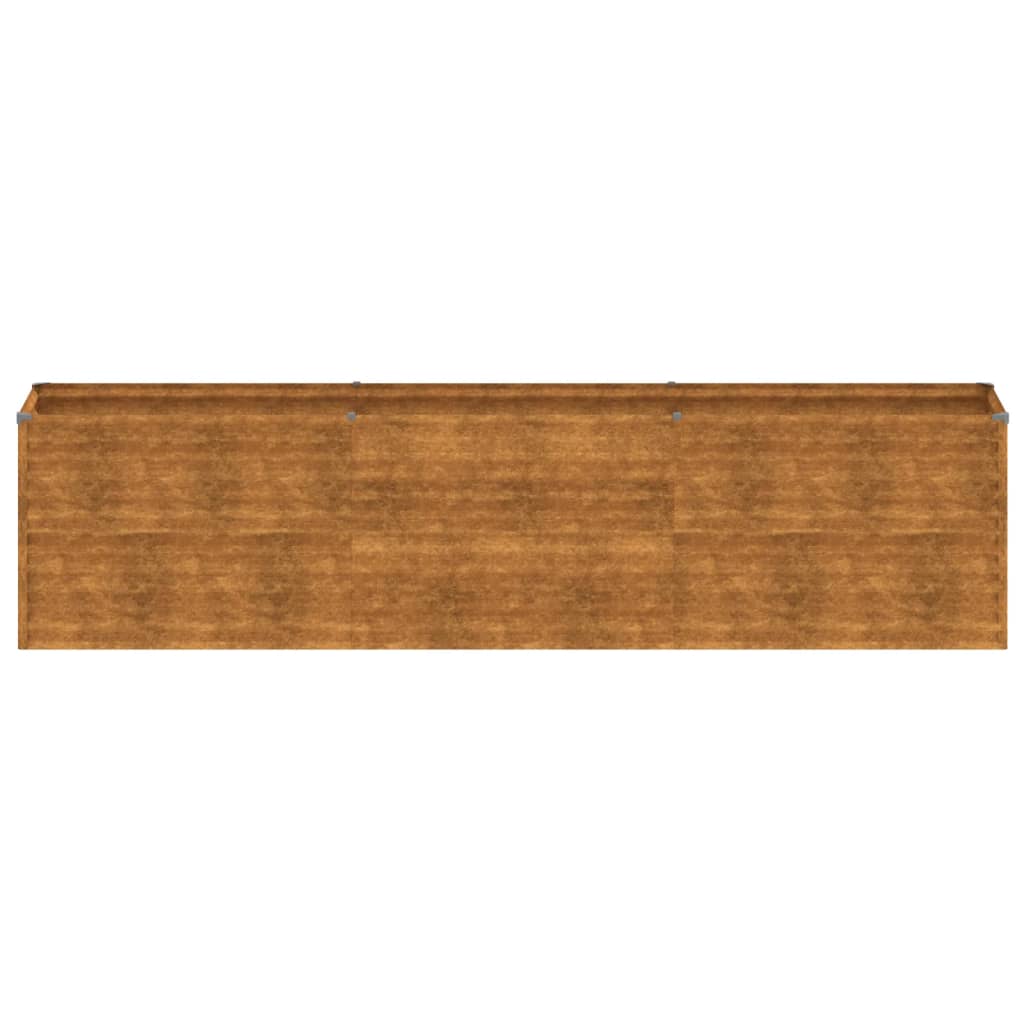 vidaXL Lit surélevé de jardin 291x50x69 cm acier corten