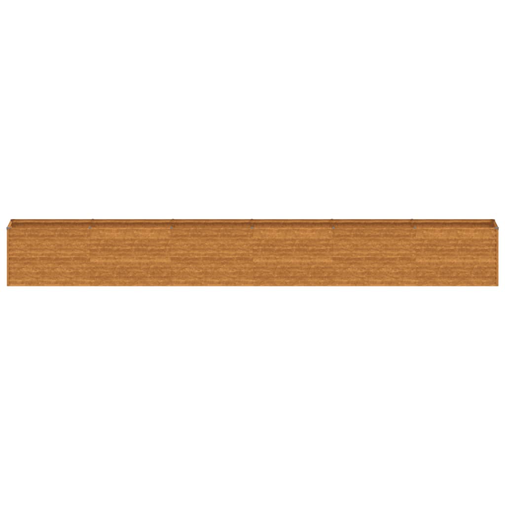vidaXL Lit surélevé de jardin 578x50x69 cm acier corten