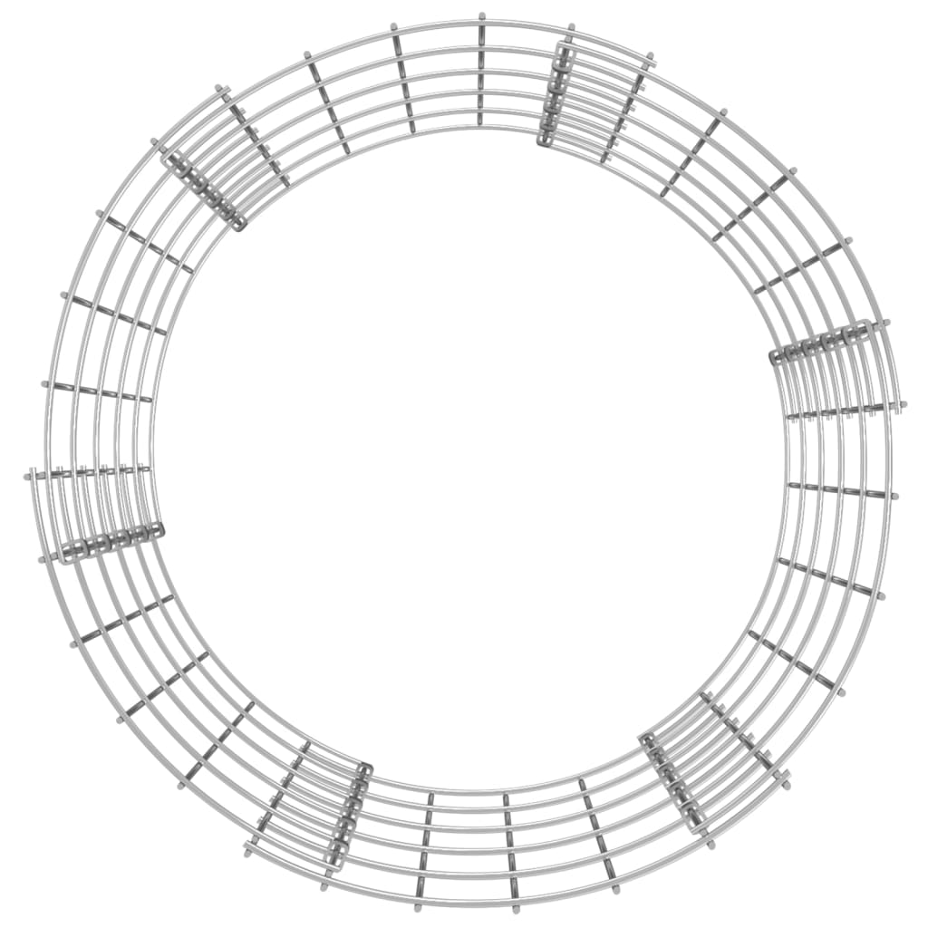 vidaXL Composteur de jardin Ø50x50 cm Acier galvanisé
