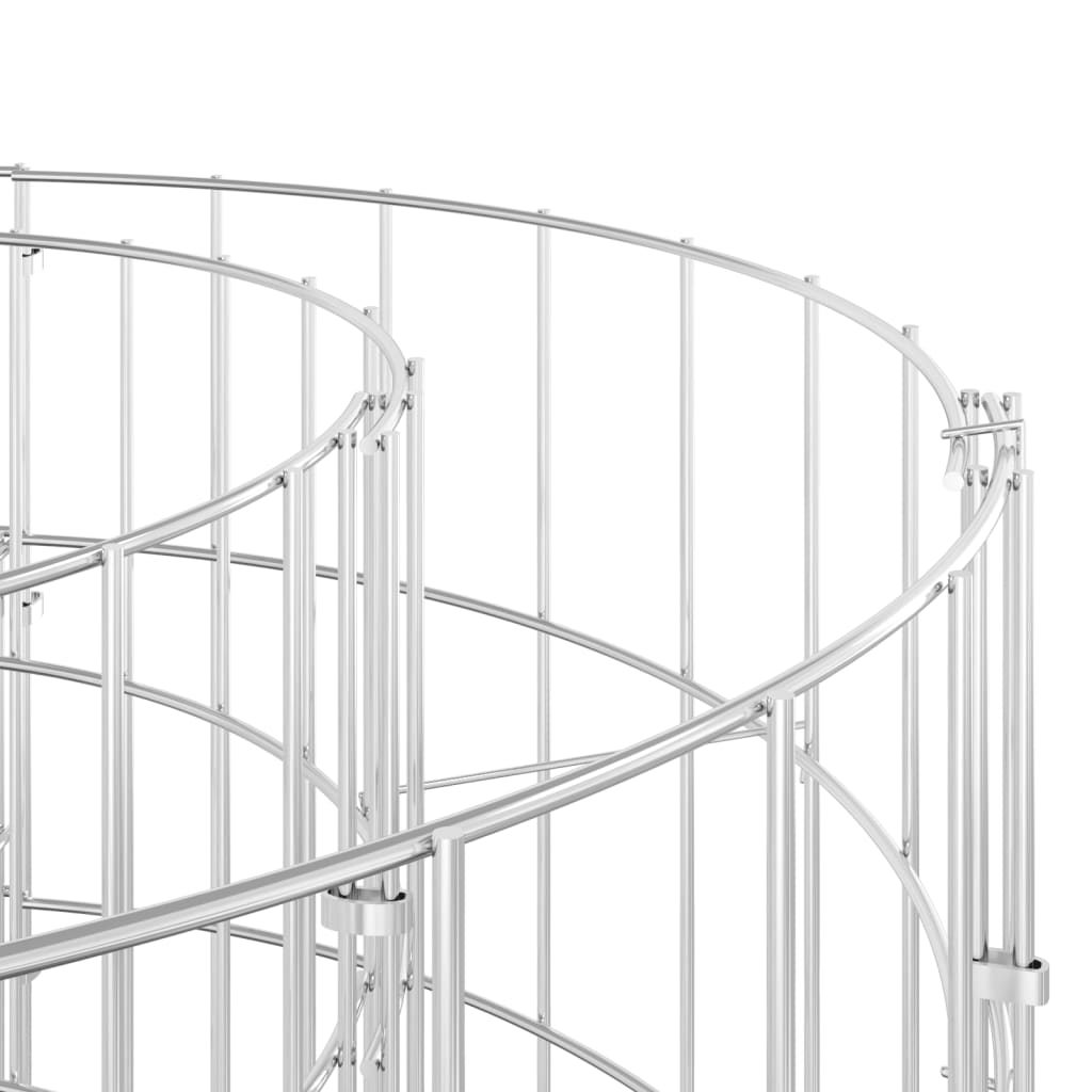 vidaXL Composteur de jardin Ø50x50 cm Acier galvanisé