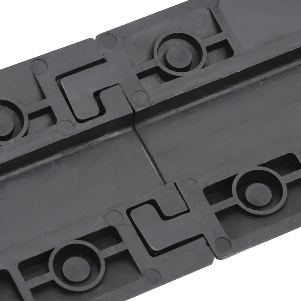 vidaXL Rampes de protection de câble 2 pcs 98,5 cm Noir