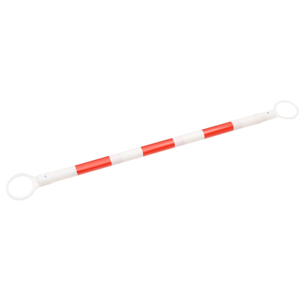 vidaXL Barres de cônes de circulation rétractables 10pcs ABS 116-197cm