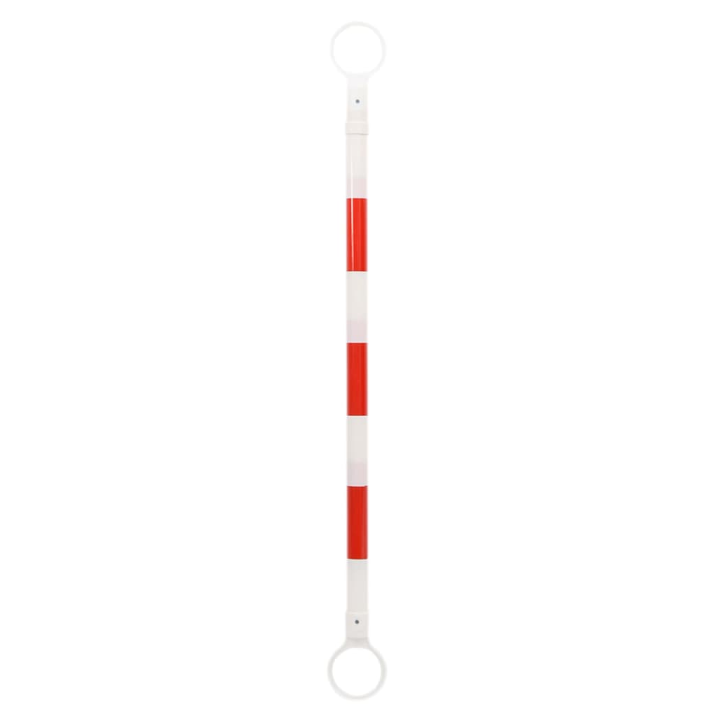 vidaXL Barres de cônes de circulation rétractables 10pcs ABS 116-197cm