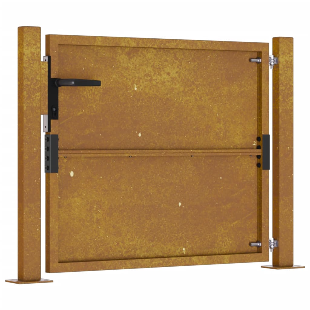 vidaXL Portail de jardin 105x80 cm acier corten
