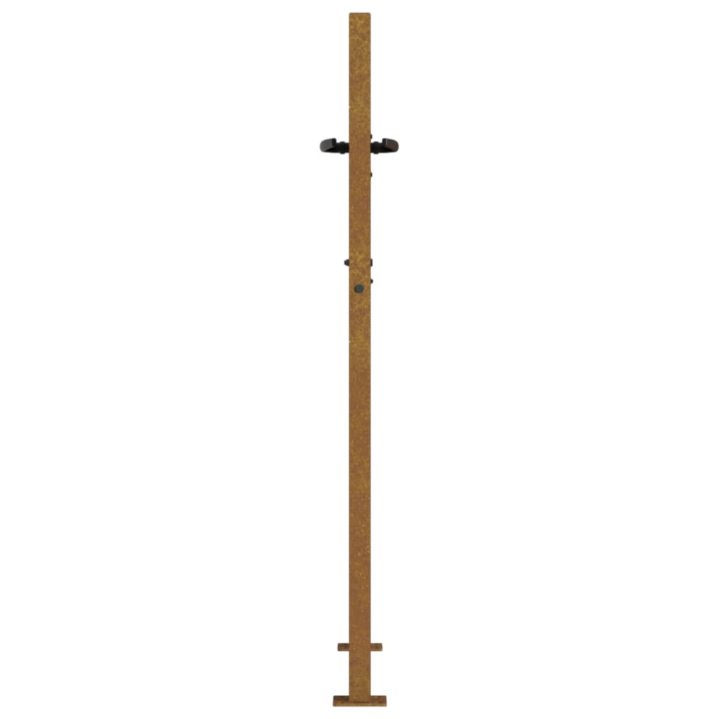 vidaXL Portail de jardin 105x130 cm acier corten conception de l'arbre
