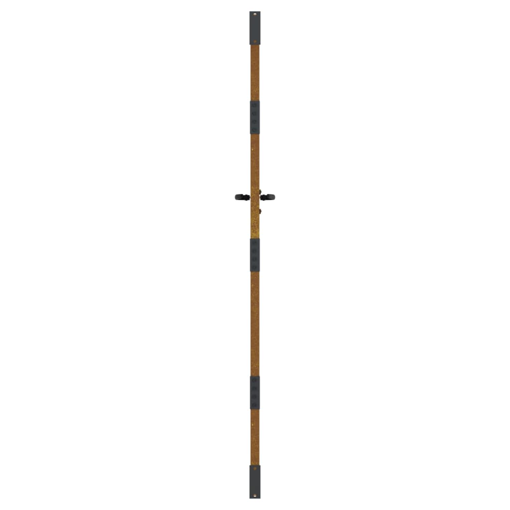 vidaXL Portail de jardin 85x200 cm acier corten conception de carré