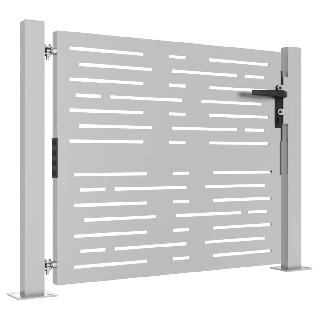 vidaXL Portail de jardin 105x105 cm acier corten conception de carré