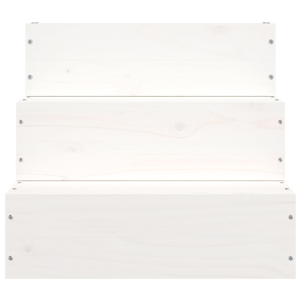 vidaXL Escalier pour animaux de compagnie Blanc 40x37,5x35 cm Bois pin