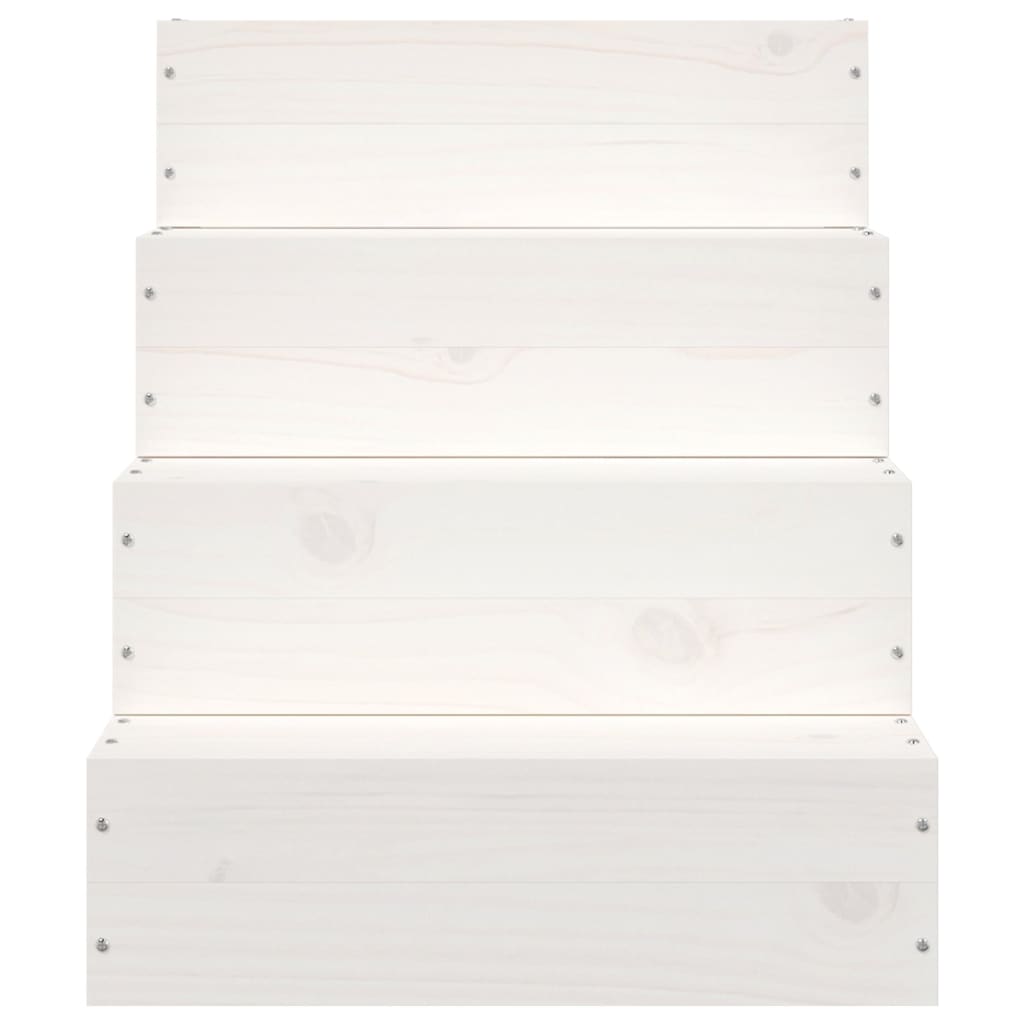 vidaXL Escalier pour animaux de compagnie Blanc 40x49x47cm Bois de pin