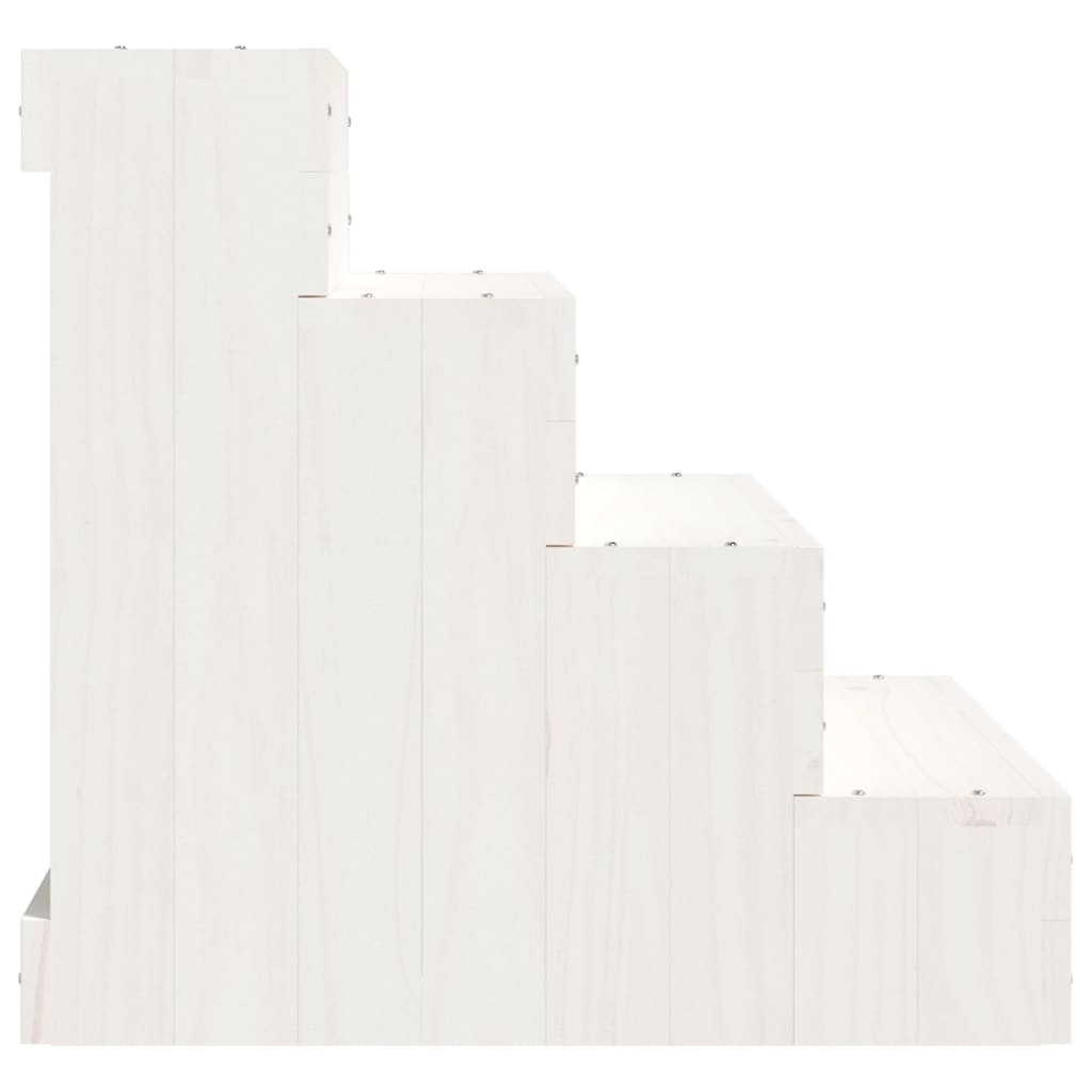 vidaXL Escalier pour animaux de compagnie Blanc 40x49x47cm Bois de pin