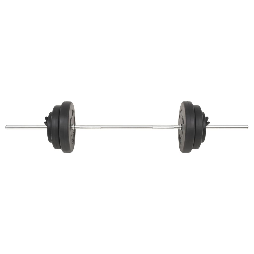 vidaXL Barre d'haltères avec plaques 60 kg