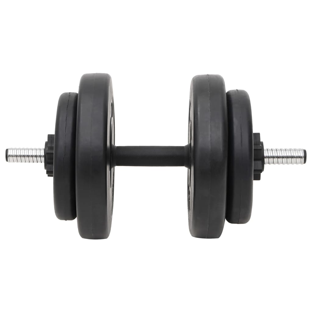 vidaXL Ensemble d'haltères et de barres avec plaques 60 kg