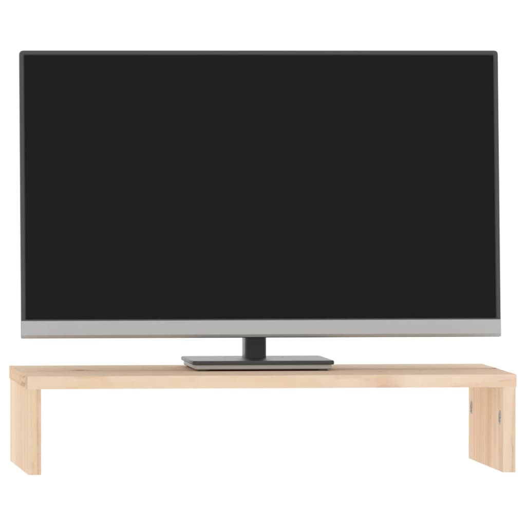 vidaXL Support pour moniteur 50x27x10 cm Bois de pin solide