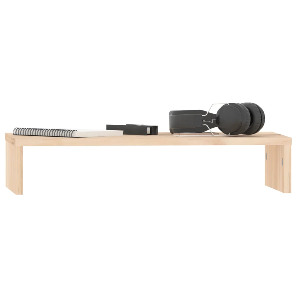 vidaXL Support pour moniteur 50x27x10 cm Bois de pin solide