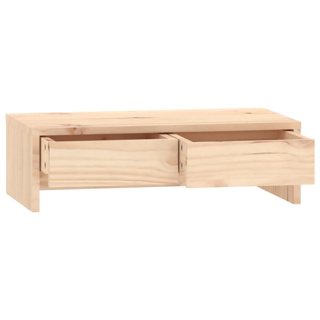 vidaXL Support pour moniteur 50x27x15 cm Bois de pin solide