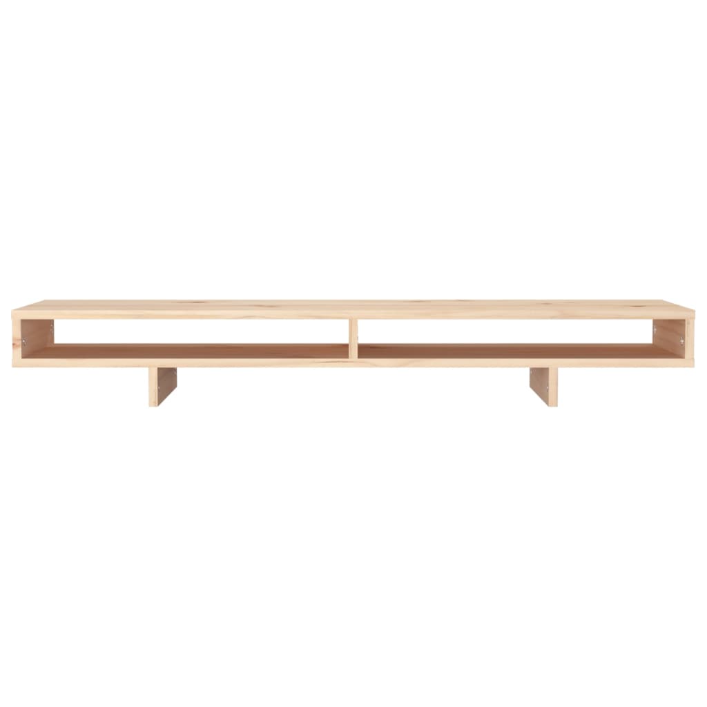 vidaXL Support pour moniteur 100x27x14 cm Bois de pin solide