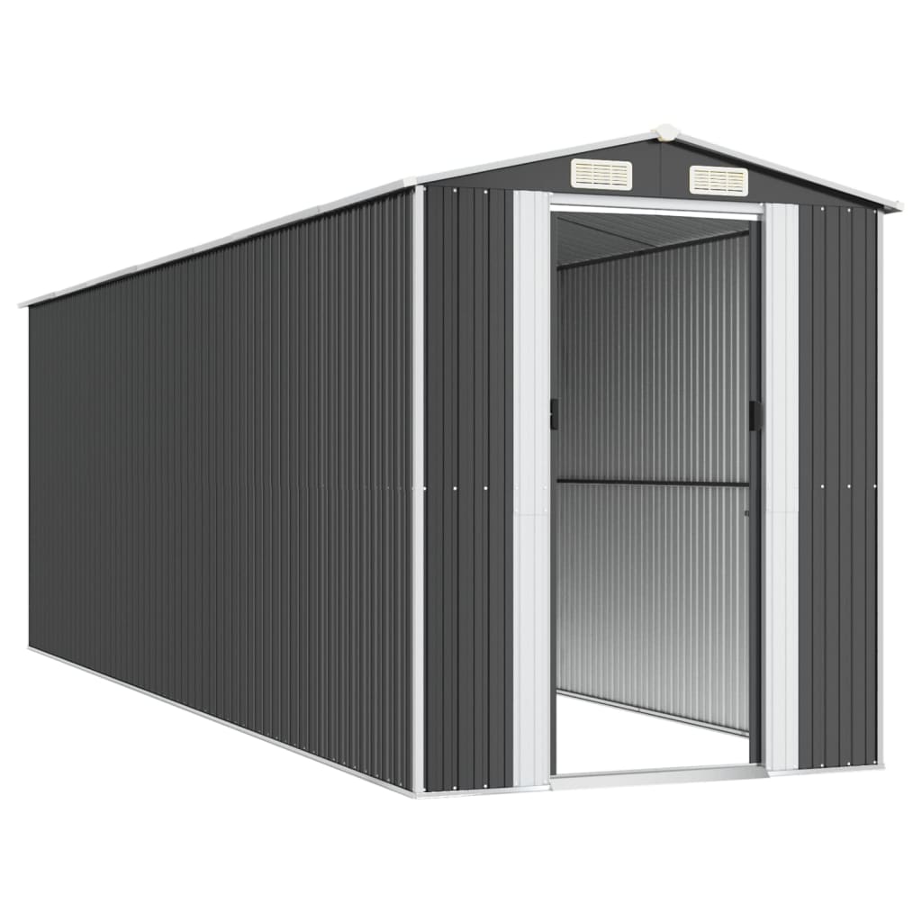 vidaXL Abri de jardin Anthracite 192x606x223 cm Acier galvanisé