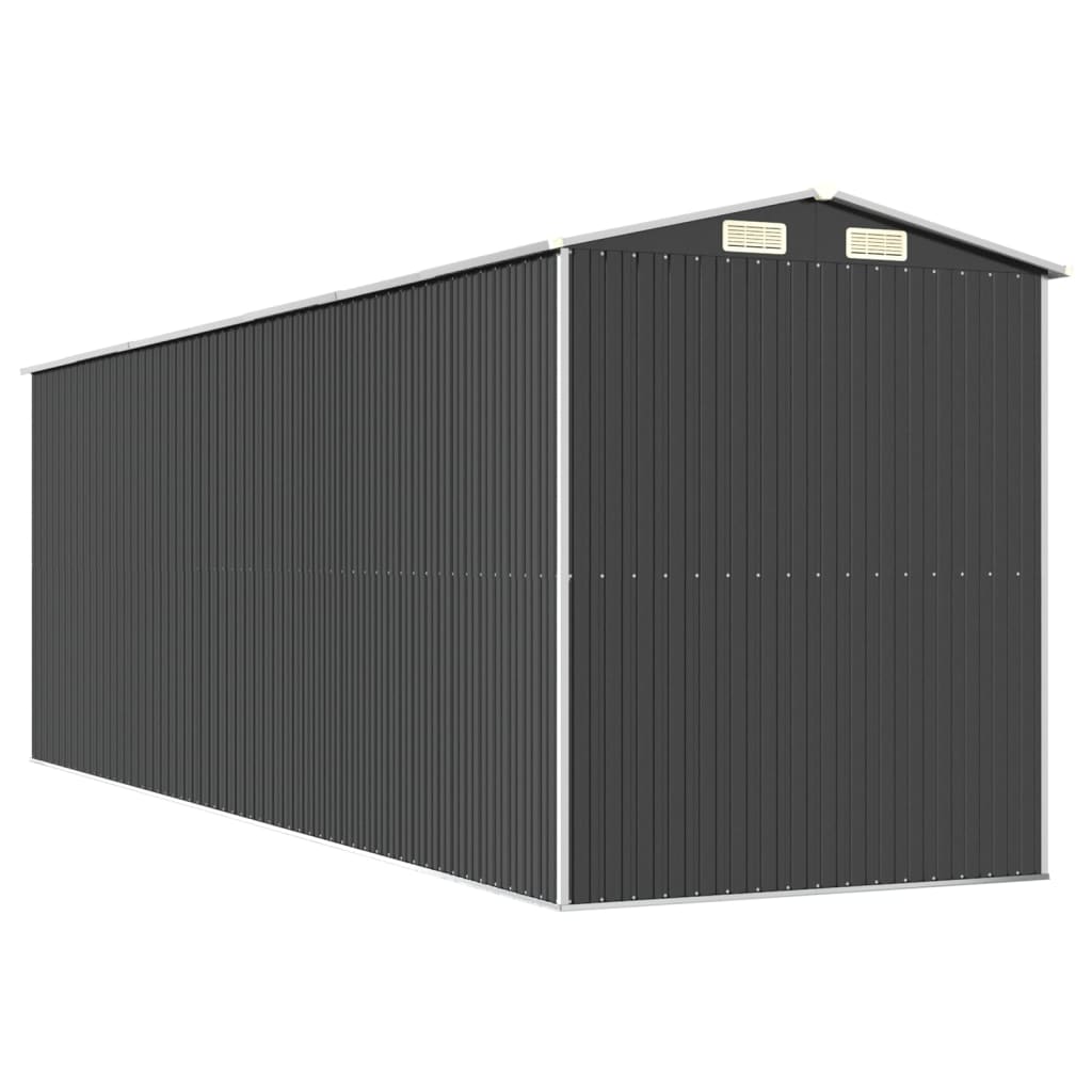 vidaXL Abri de jardin Anthracite 192x606x223 cm Acier galvanisé