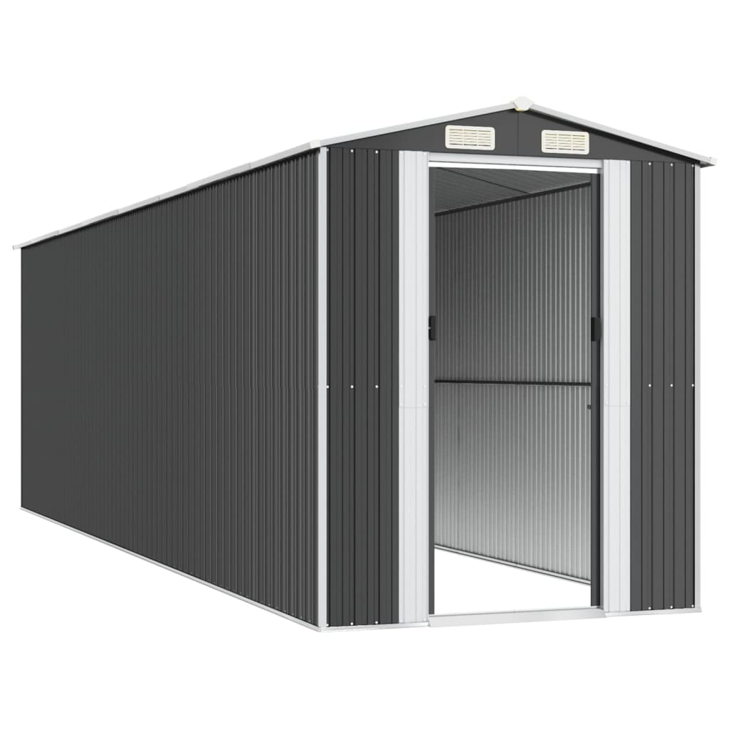 vidaXL Abri de jardin Anthracite 192x689x223 cm Acier galvanisé