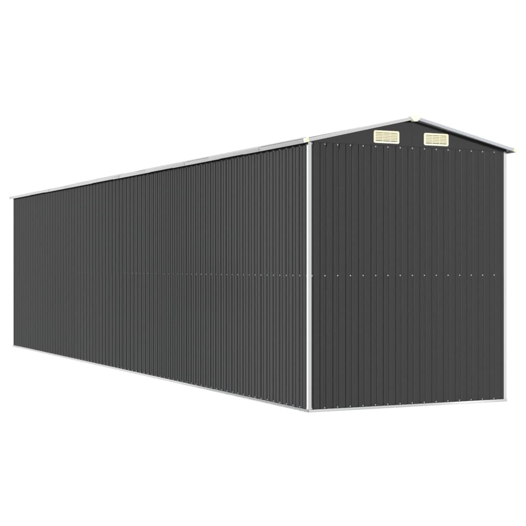 vidaXL Abri de jardin Anthracite 192x855x223 cm Acier galvanisé