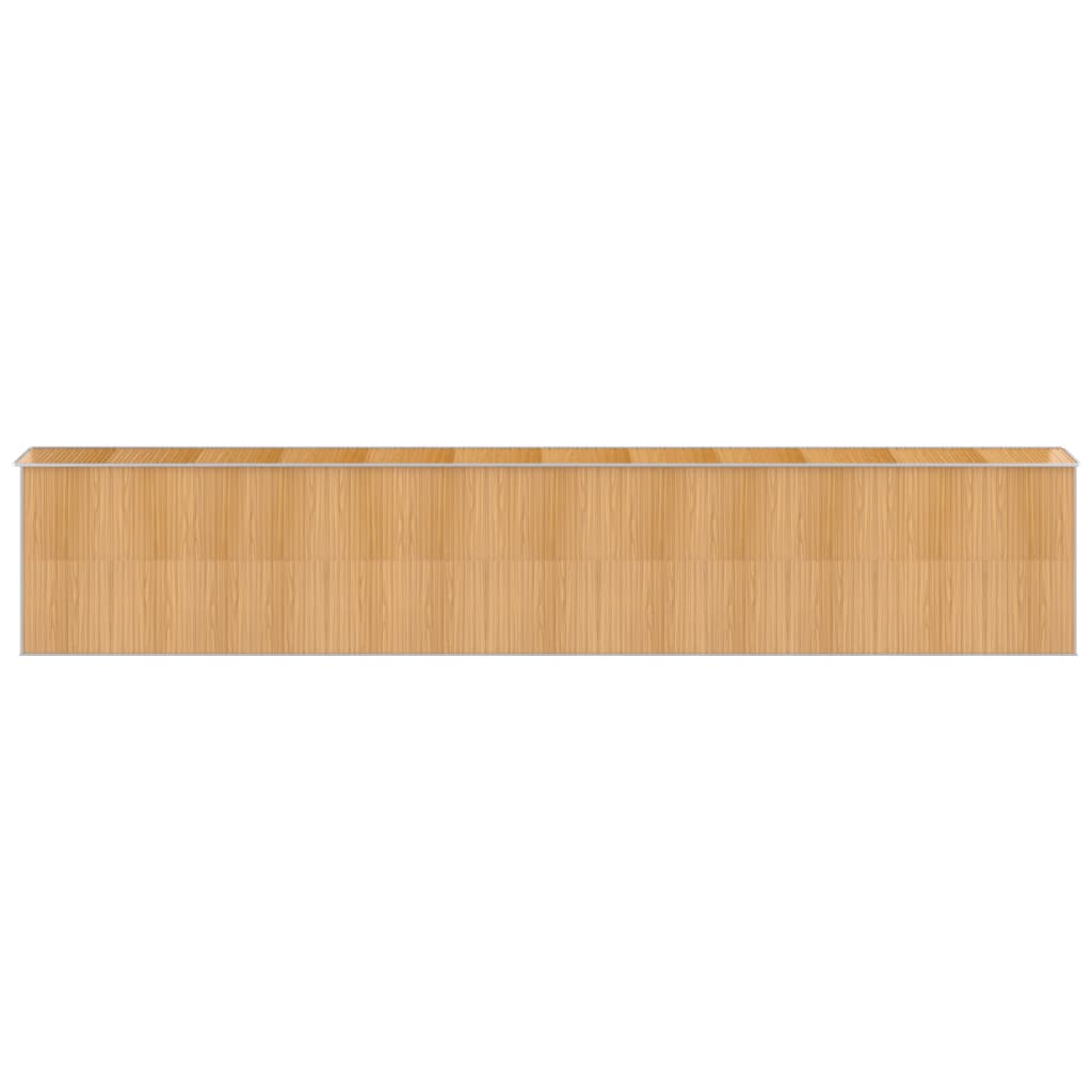 vidaXL Abri de jardin Marron clair 192x1021x223 cm Acier galvanisé