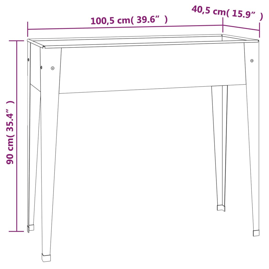 vidaXL Jardinières 2 pcs Acier galvanisé